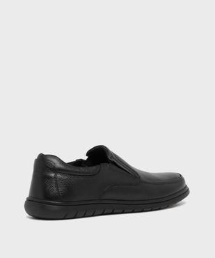 Mocassin slip-on confort dessus cuir homme - G'Flex vue4 - G'FLEX - GEMO