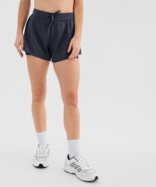 Short de sport avec doublure cycliste femme vue1 - GEMO(FEMME PAP) - GEMO