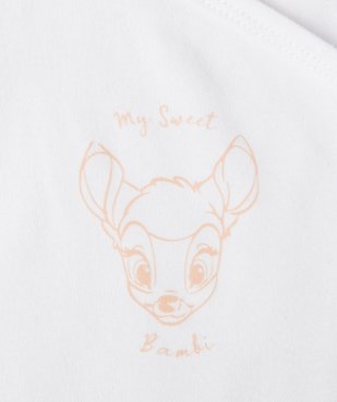 Bodies bébé à manches longues fermeture croisée motif Bambi (lot de 3) - Disney vue2 - DISNEY BABY - GEMO