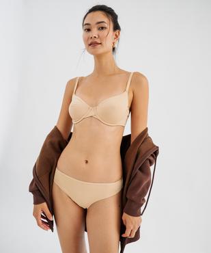 Soutien-gorge corbeille en microfibre femme vue4 - GEMO 4G FEMME - GEMO