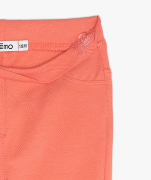 Jegging bébé fille à taille réglable vue2 - GEMO(BB COUCHE) - GEMO