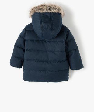 Blouson bébé garçon entièrement doublé avec capuche vue4 - GEMO(BEBE DEBT) - GEMO