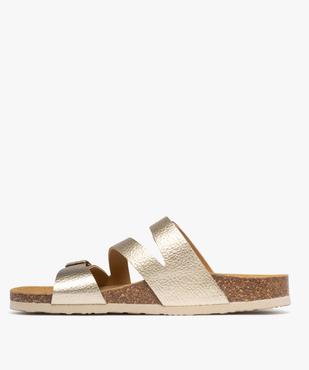 Mules métallisées avec brides à boucle femme - Valentina Baldano vue10 - VALENTINA BALDA - GEMO