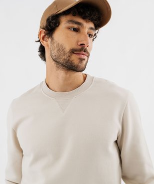 Sweat avec intérieur molletonné homme vue4 - GEMO 4G HOMME - GEMO