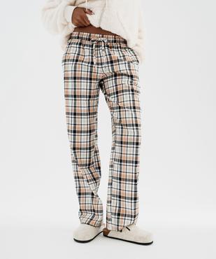 Bas de pyjama à carreaux femme vue1 - GEMO(HOMWR FEM) - GEMO