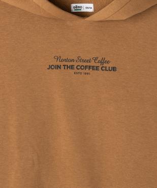 Sweat à capuche avec motif dos garçon vue2 - GEMO 4G GARCON - GEMO