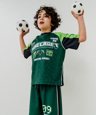 Tee-shirt de sport manches courtes imprimé garçon - Minecraft vue1 - MINECRAFT - GEMO