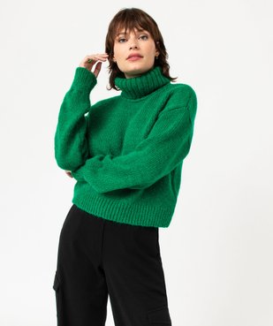 Pull femme à col roulé coupe courte vue2 - GEMO(FEMME PAP) - GEMO