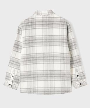 Chemise manches longues à carreaux doublée épaisse garçon vue5 - GEMO (JUNIOR) - GEMO