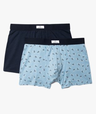 Boxer homme en coton stretch extensible (lot de 2) vue1 - GEMO 4G HOMME - GEMO