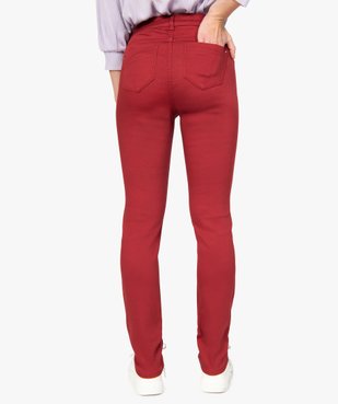 Pantalon femme coupe slim en toile extensible vue3 - GEMO(FEMME PAP) - GEMO