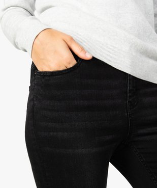 Jean femme skinny à taille normale en stretch délavé vue2 - GEMO (JEAN) - GEMO