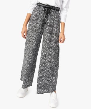Pantalon femme ample et fluide à motifs vue1 - GEMO(FEMME PAP) - GEMO