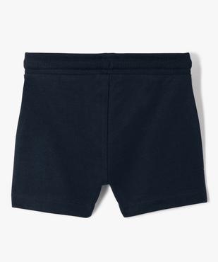 Short en maille avec ceinture bord-côte bébé garçon vue3 - GEMO(BEBE DEBT) - GEMO