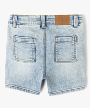 Bermuda en jean délavé garçon - LuluCastagnette vue4 - LULUCASTAGNETTE - GEMO