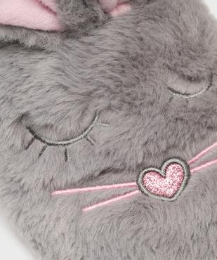 Chaussons mules en fourrure imitation avec oreilles de lapin femme vue6 - GEMO 4G FEMME - GEMO