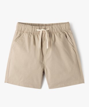 Bermuda en coton léger à taille élastique garçon vue1 - GEMO (ENFANT) - GEMO