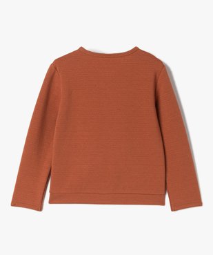 Sweat fille zippé à motifs pailletés vue3 - GEMO (ENFANT) - GEMO