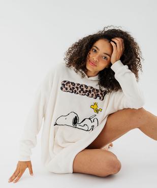 Chemise de nuit polaire femme - Snoopy vue1 - SNOOPY - GEMO
