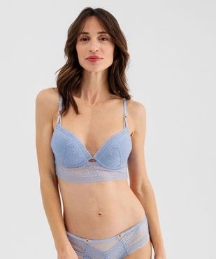 Soutien-gorge push-up en dentelle effet bustier femme vue1 - GEMO(HOMWR FEM) - GEMO