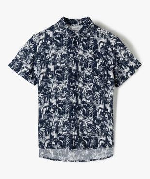 Chemise garçon à manches courtes imprimé tropical vue1 - GEMO (JUNIOR) - GEMO