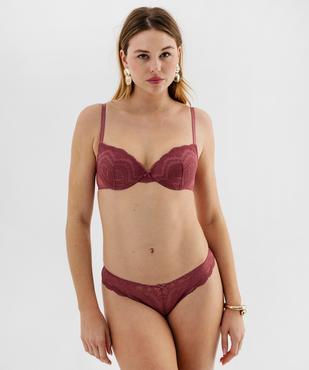 Culotte en dentelle et tulle femme (lot de 2) vue3 - GEMO(HOMWR FEM) - GEMO