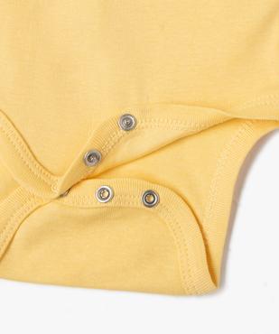 Body à manches courtes avec motifs variés bébé fille (lot de 3) vue2 - GEMO 4G BEBE - GEMO