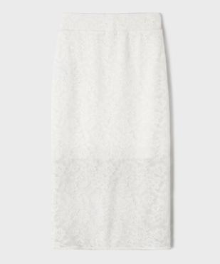 Jupe longue en dentelle fille vue3 - GEMO (JUNIOR) - GEMO