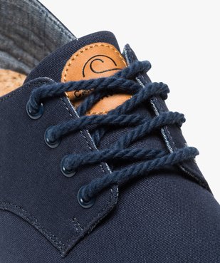 Tennis homme en toile avec lacets en corde vue6 - GEMO (CASUAL) - GEMO