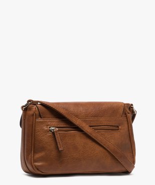 Sac femme forme cartable avec double fermeture aimantée vue2 - GEMO (ACCESS) - GEMO