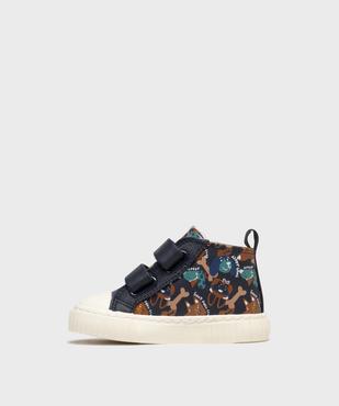 Chaussures montantes à scratch en matière déperlante bébé garçon vue4 - BUGGY - GEMO