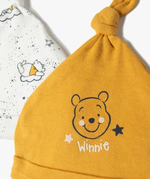 Bonnet bébé avec motif Winnie l'Ourson (lot de 2) - Disney vue2 - DISNEY DTR - GEMO