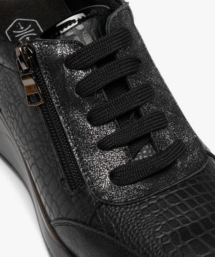 Derby confort avec lacets et zip sur semelle compensée femme vue6 - G'FLEX - GEMO