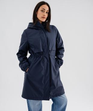 Imperméable à capuche doublé fourrure imitation femme vue3 - GEMO(FEMME PAP) - GEMO