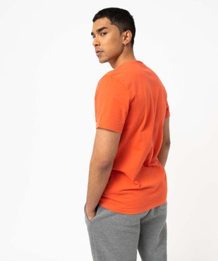 Tee-shirt homme à manches courtes look streetwear vue3 - GEMO (HOMME) - GEMO