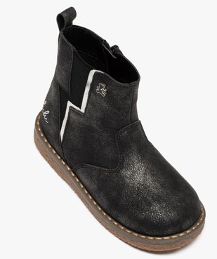 Boots fille finement pailletées style chelsea - LuluCastagnette vue5 - LULU CASTAGNETT - GEMO