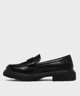 Mocassins chunky à épaisse semelle crantée et bout amande femme - 5 MILES vue3 - 5 MILES - GEMO