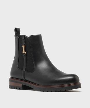 Boots avec élastique latéral et semelle crantée femme - LuluCastagnette vue1 - LULUCASTAGNETTE - GEMO