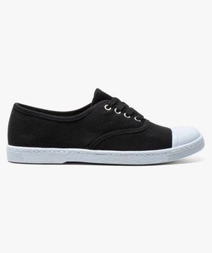 Baskets femme en toile avec lacets et bout renforcé vue3 - GEMO (SPORTSWR) - GEMO
