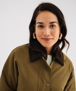 Veste col velours femme vue4 - GEMO 4G FEMME - GEMO