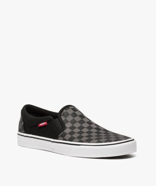 Baskets basses homme en toile à enfiler – Vans Asher vue2 - VANS - GEMO