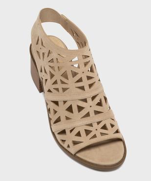 Bottines ouvertes devant et talon femme - Valentina Baldano vue5 - VALENTINA BALDA - GEMO