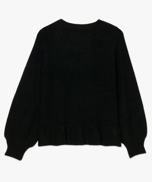 Pull femme à basque et manches bouffantes vue4 - GEMO(FEMME PAP) - GEMO