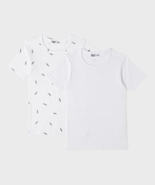 Tee-shirts manches courtes en coton garçon (lot de 2) vue1 - GEMO 4G GARCON - GEMO