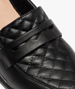 Mocassins femme à talon plat dessus matelassé vue6 - GEMO (CASUAL) - GEMO