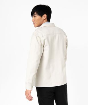 Surchemise en maille texturée et extensible homme vue6 - GEMO (HOMME) - GEMO