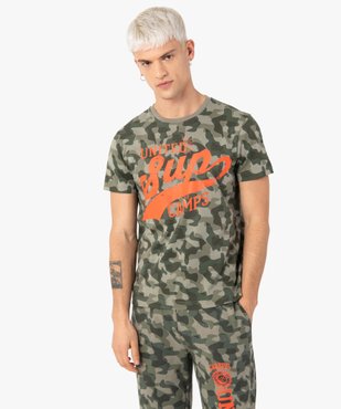 Tee-shirt homme imprimé camouflage – Camps United vue1 - CAMPS UNITED - GEMO