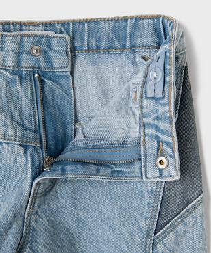 Jean wide leg avec empiècements pailletés fille vue2 - GEMO (ENFANT) - GEMO