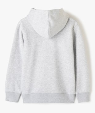Sweat garçon à capuche avec fermeture zippée vue3 - GEMO (JUNIOR) - GEMO