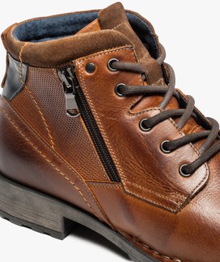 Boots homme style workwear vue6 - GEMO (CASUAL) - GEMO